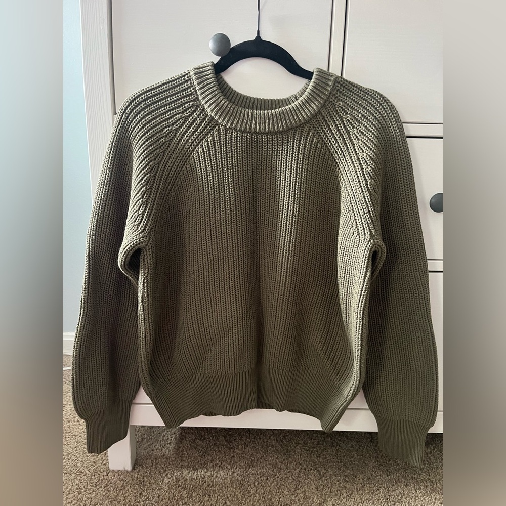 Worn once Evereve cotton crewneck sweater